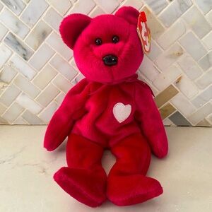 Beanie Baby Bear - Valentina.